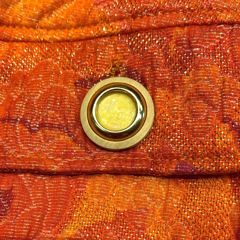 DOLCE GABBANA Vintage pink orange low waist pencil midi skirt - Picture 10 of 10